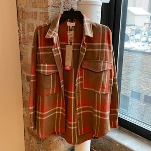 NWT ACOA Plaid Shacket